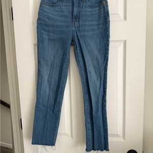Madewell Women's Straight Leg Blue Jeans